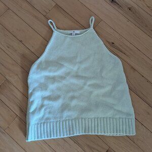 Green Knitted Sleeveless Top
